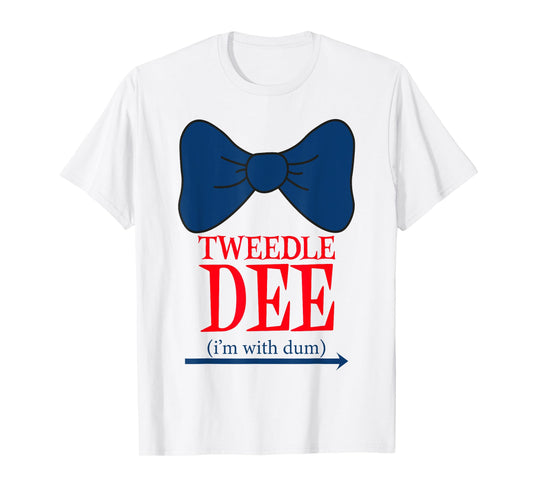Tweedle Dee I'm With Dum - Lazy couple halloween costumes T-Shirt