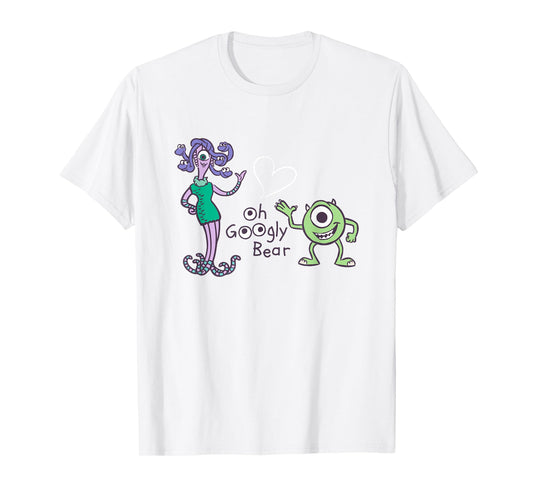 Disney Pixar Monsters Inc. Mike Celia Oh Googly Bear Logo T-Shirt