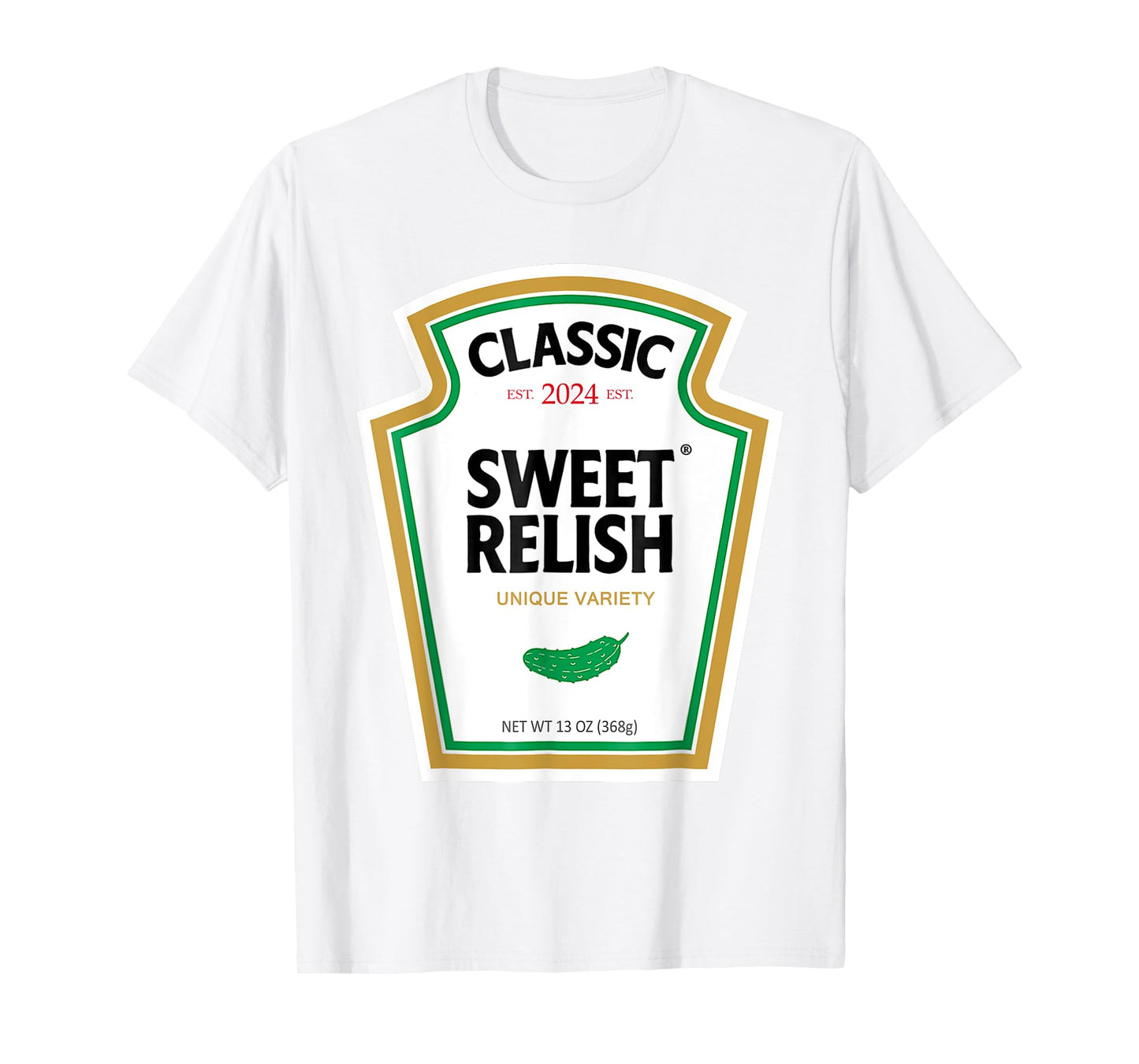 Sweet Relish DIY Halloween Tshirt Condiment Green Pickle T-Shirt