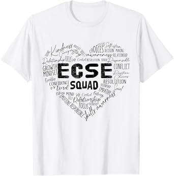 Early Childhood Special Education SPED ECSE Squad School T-Shirt