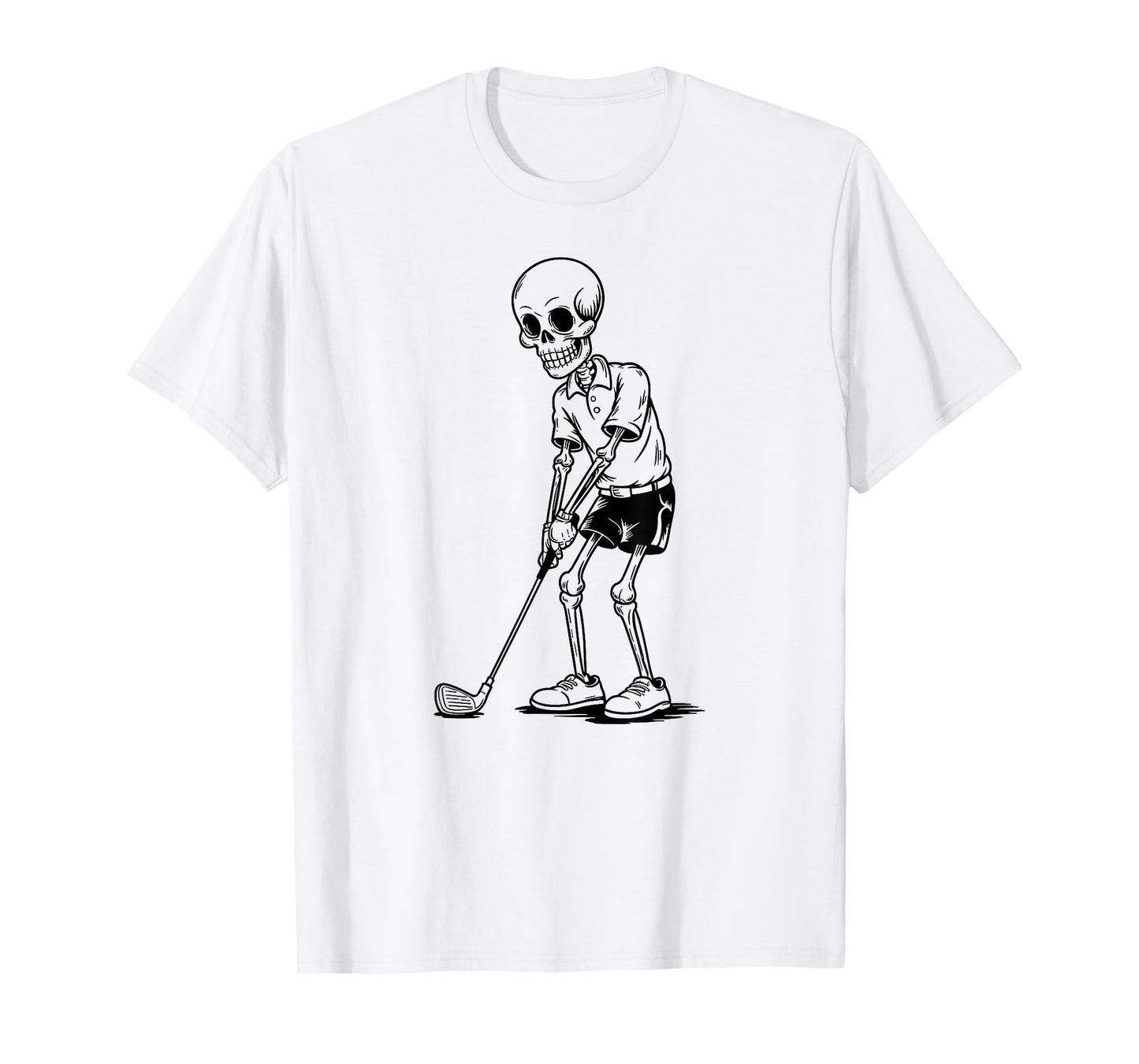 Funny Skeleton Golfer Design for Retired Golf Lovers T-Shirt