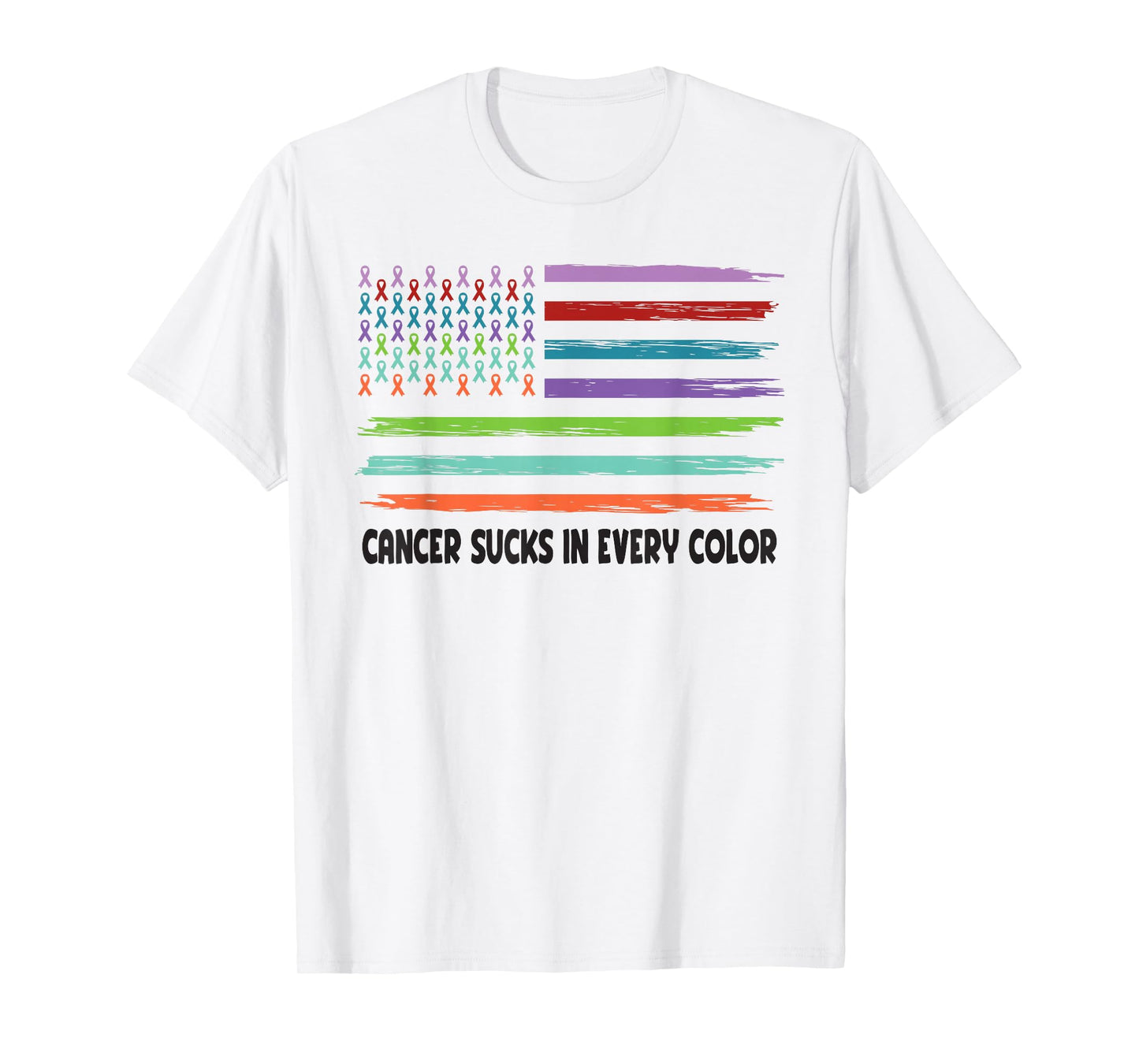 Cancer Sucks In Every Color Fighter | Funk Cancer T-Shirt