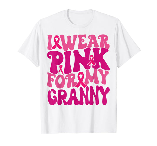 I Wear Pink for My Granny Breast Cancer Awareness Kids T-Shirt