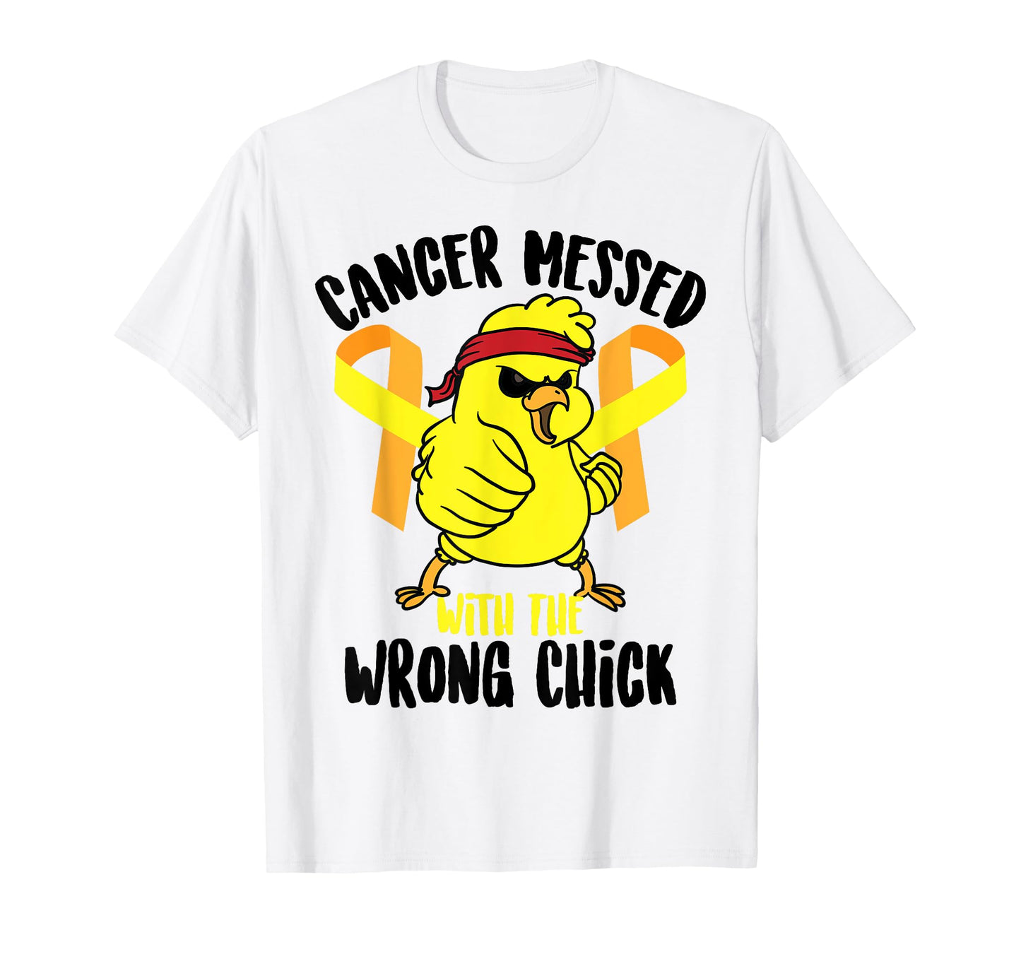 Cancer Messed With The Wrong Chick Survivor Shirt Funny Gift T-Shirt