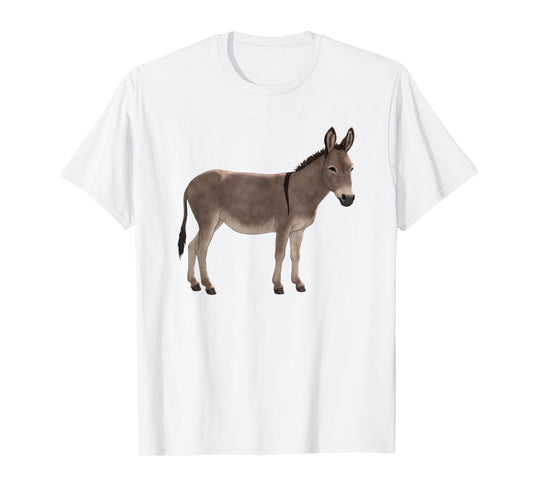 Cute Gray Donkey Wild Burro Animal Nature Lovers Gift T-Shirt