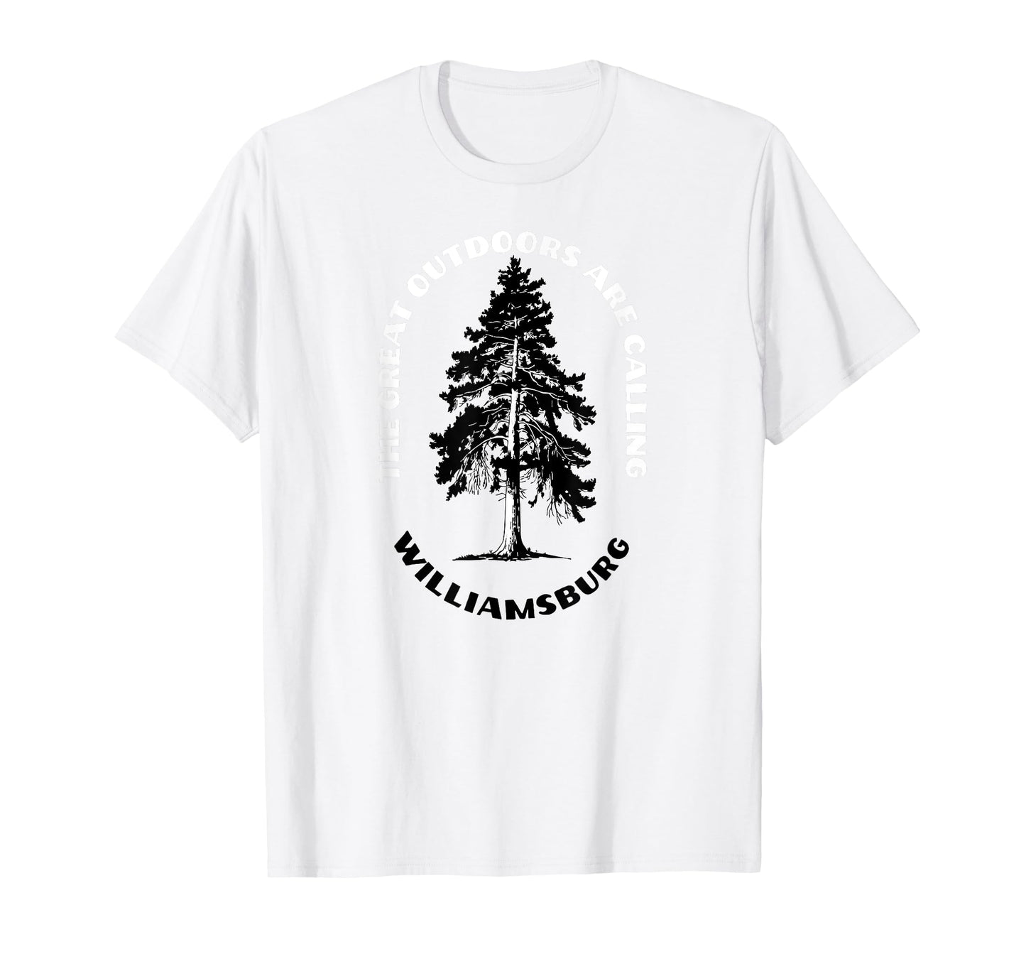 Williamsburg The Great Outdoors Are Calling Tree Nature T-Shirt