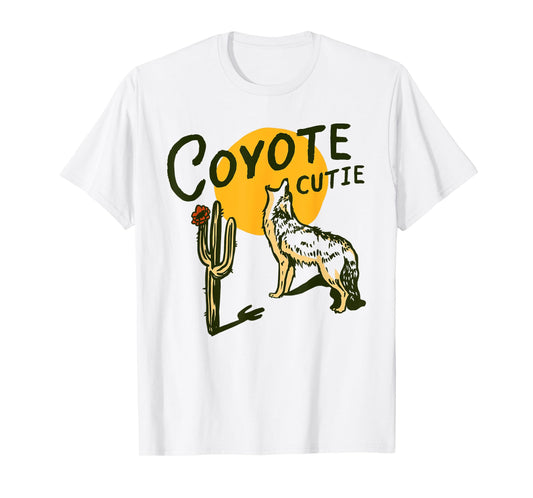 Coyote Cutie: Cute, Adorable Howl At The Moon Wolf Animal T-Shirt