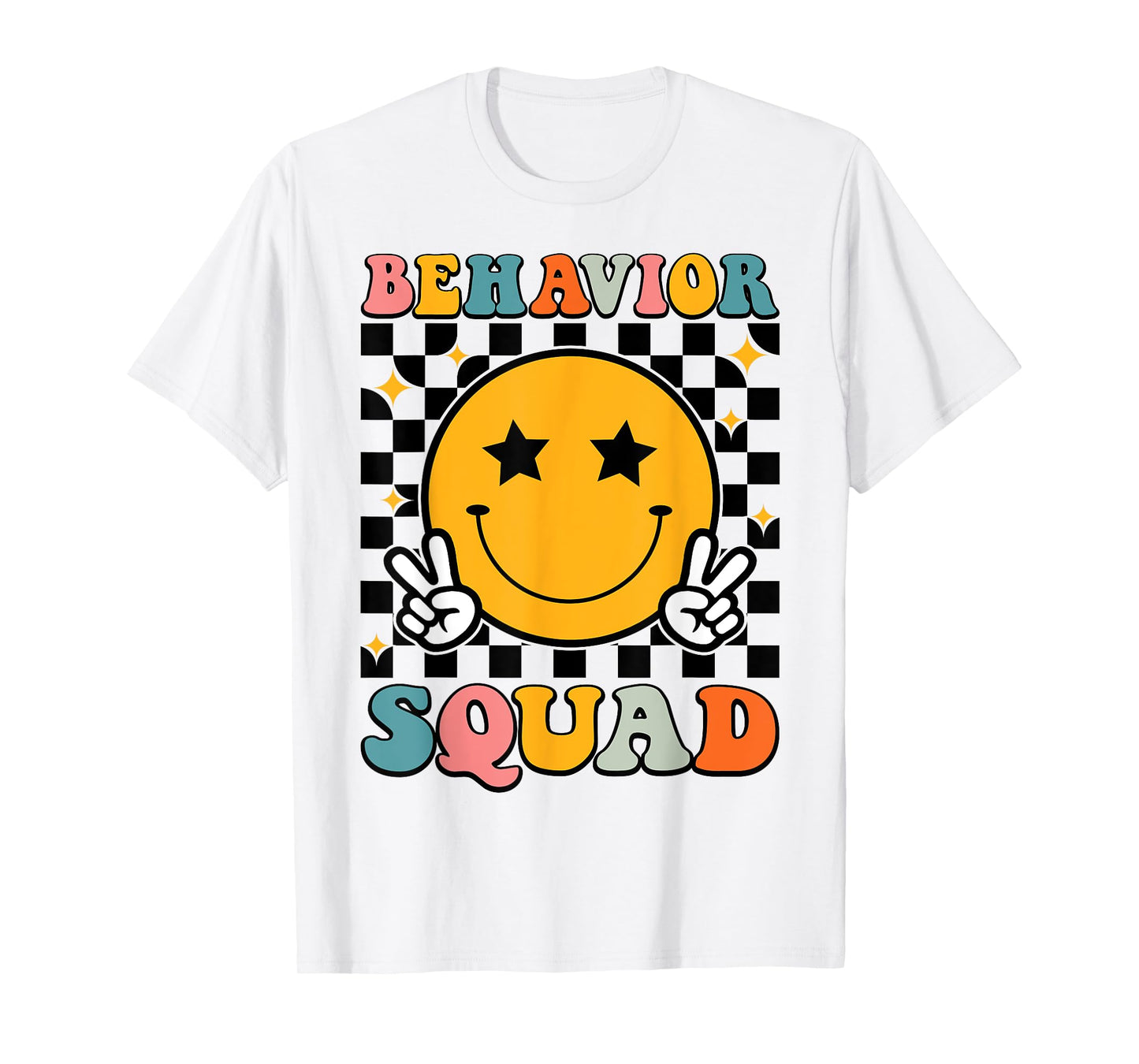 Behavior Squad Specialist Analyst Behavior Teacher Retro T-Shirt