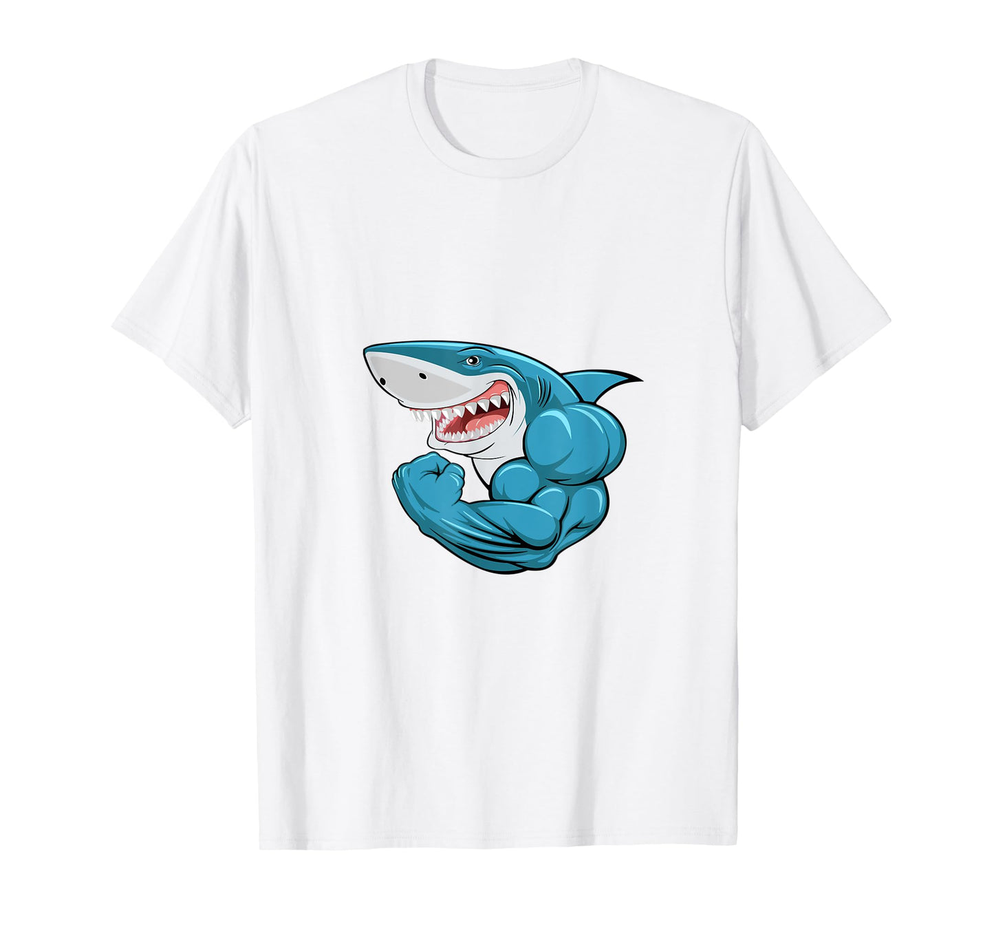Shark Bodybuilder Bicep Flex T-Shirt