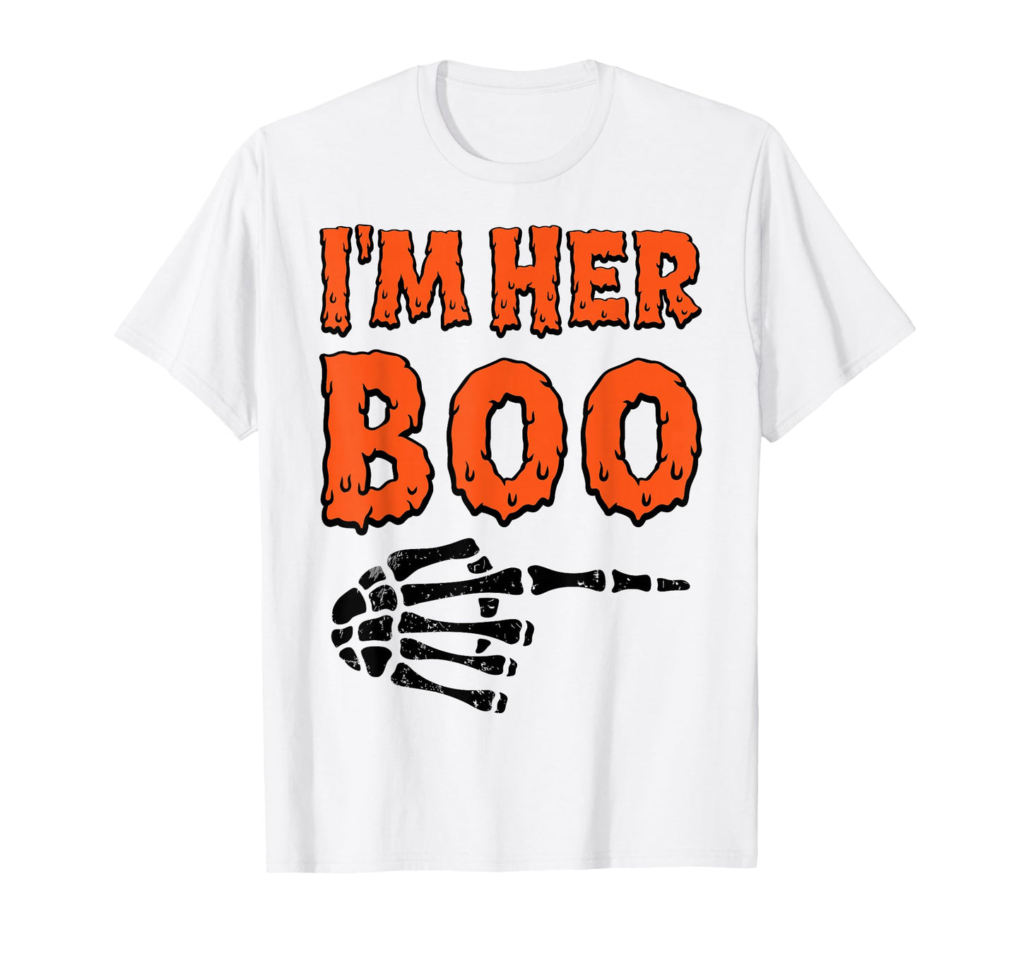 I’m Her Boo I’m His Ghoul Funny Halloween Matching Couples T-Shirt