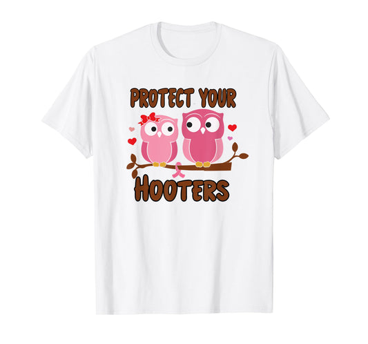 Breast Cancer Protect Hooters Support Awareness Women T-Shirt