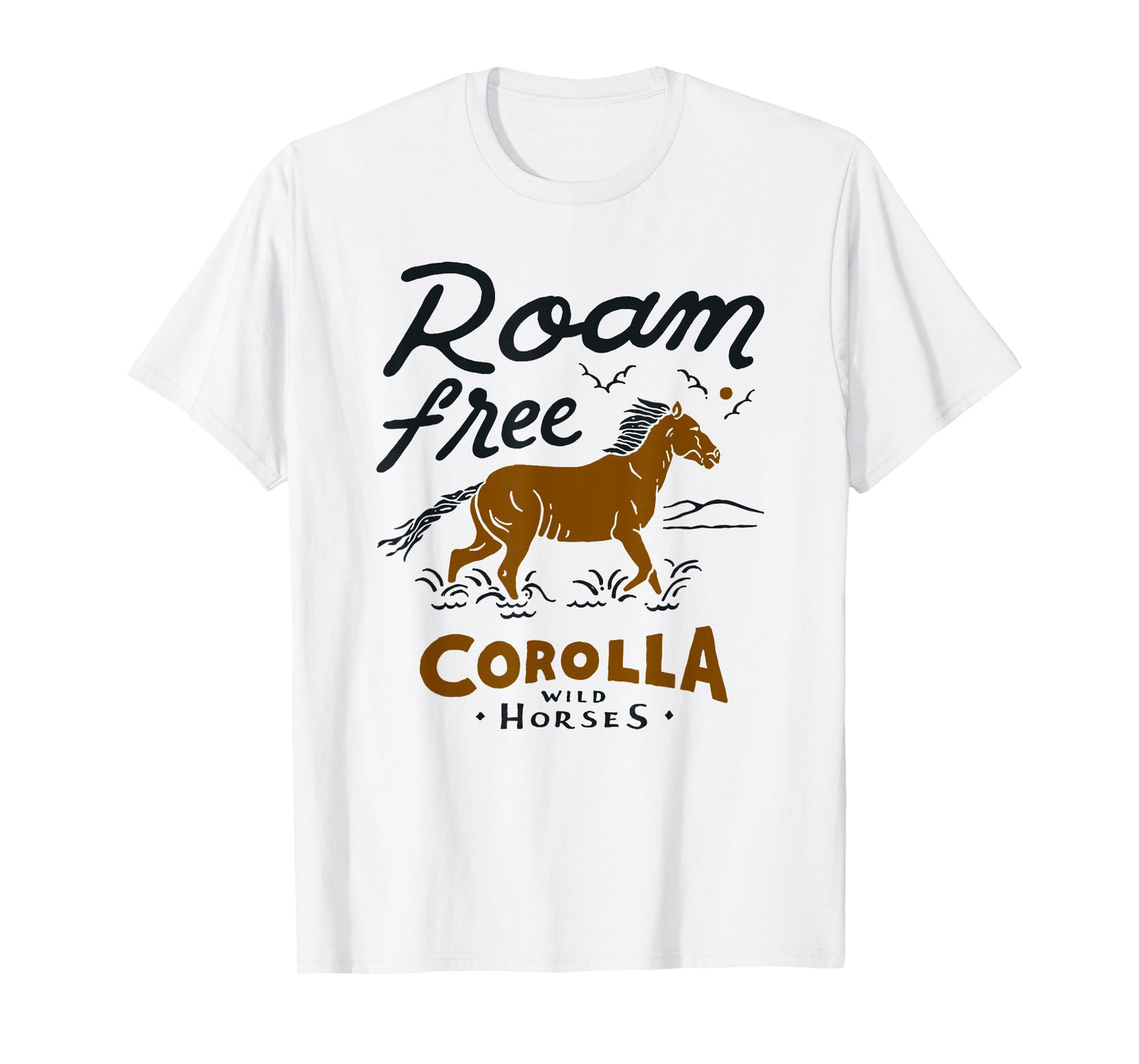 Corolla Wild Horse T Shirt Outer Banks Souvenirs OBX NC T-Shirt