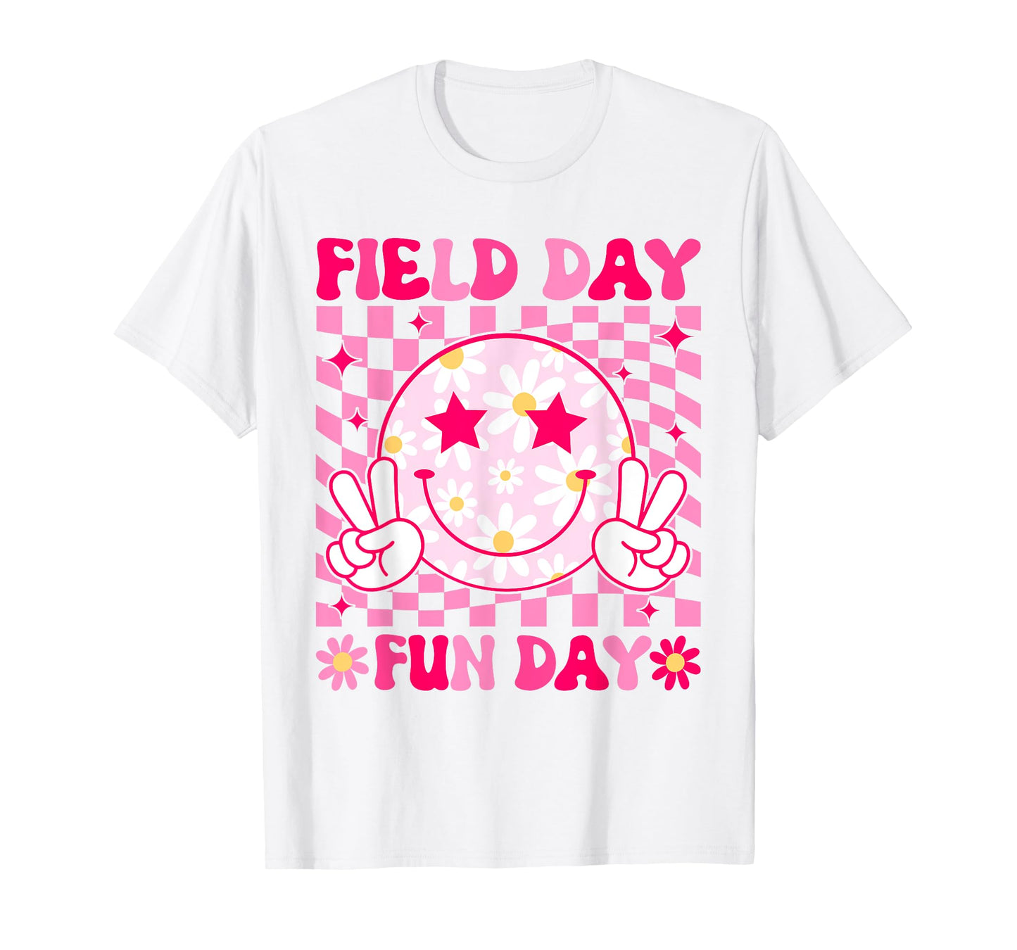 Groovy Field Day Fun Day Teacher Boys Girls Kids T-Shirt