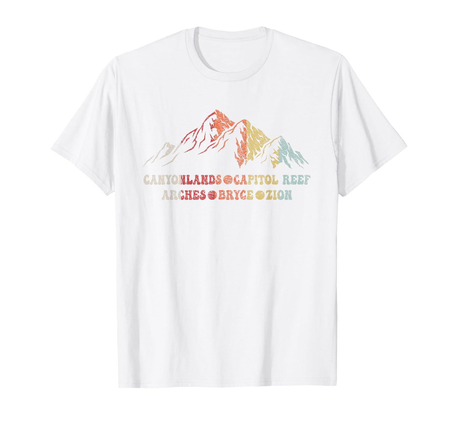 Vintage Utah Souvenir Big 5 Utah Mighty Five National Park T-Shirt