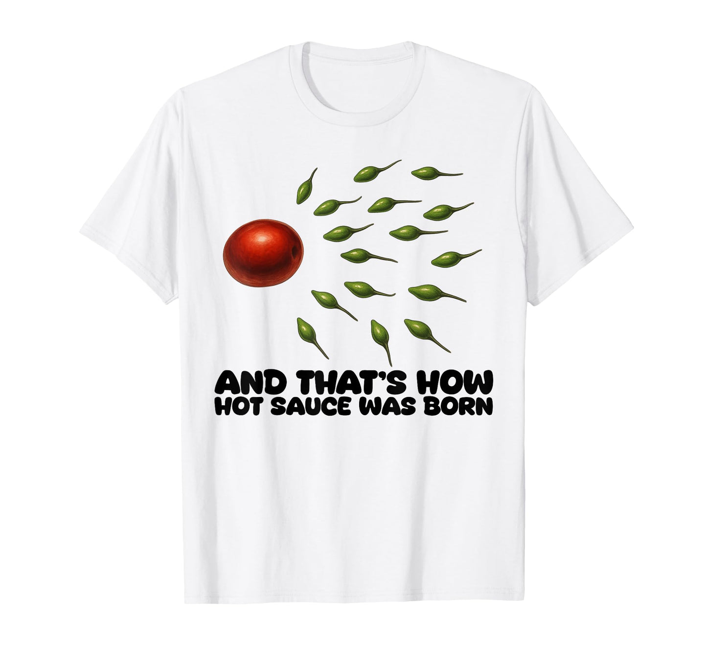 Guac How It was Born Avocado Salsa Spicy Humor T-Shirt