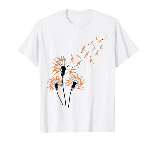 Dandelion Giraffes for Giraffe Lover | Giraffe T-Shirt