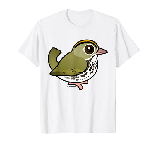 Cute Cartoon Ovenbird Warbler Birdorable Bird Illustration T-Shirt