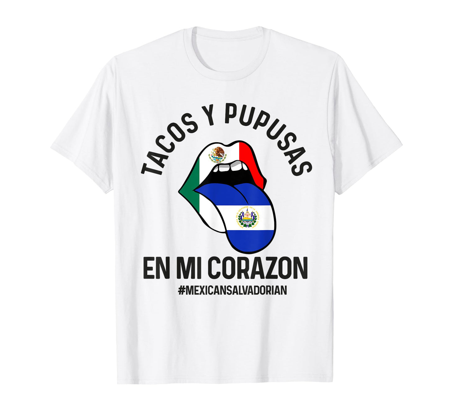Half Salvadorian Half Mexican flag mexico and Salvadoran T-Shirt