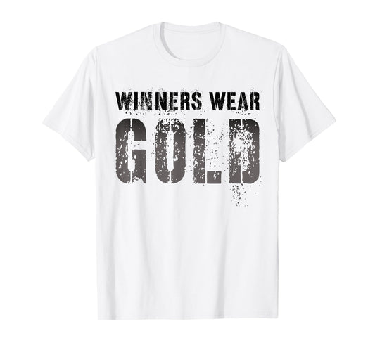 Vintage WINNERS WEAR GOLD Summer Camp Team Color War Game Men Women Kids T-Shirt