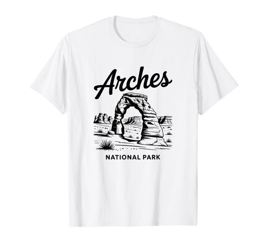 Arches National Park Vintage Nature Hiking Outdoor USA T-Shirt