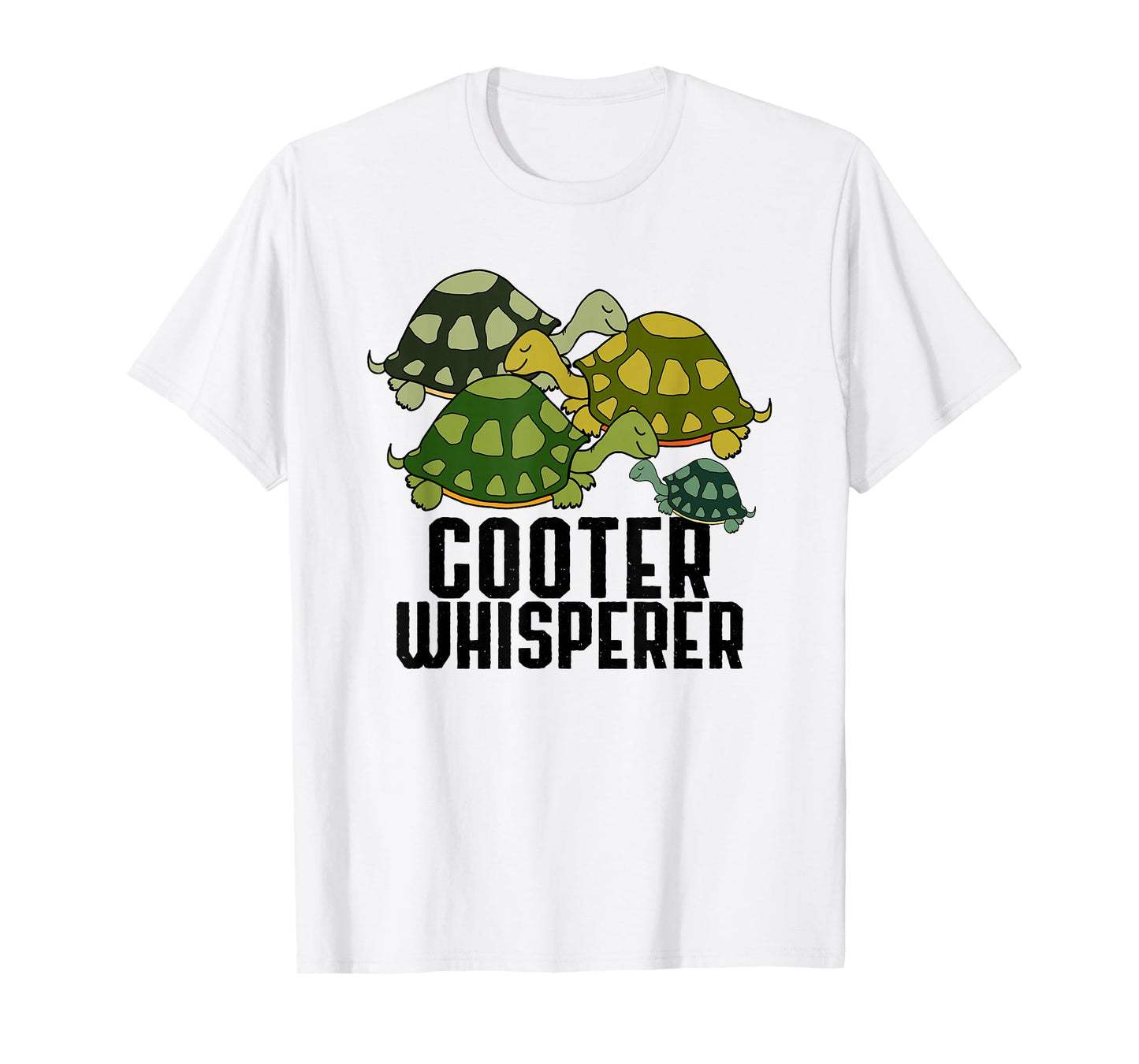 Cooter Whisperer Funny Turtle Lover Reptile Cartoon Sayings T-Shirt