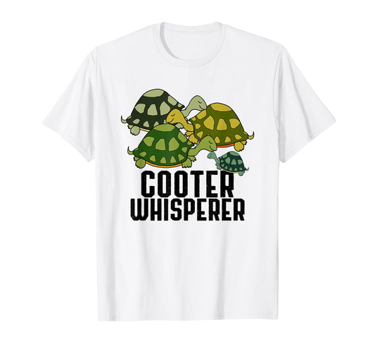 Cooter Whisperer Funny Turtle Lover Reptile Cartoon Sayings T-Shirt
