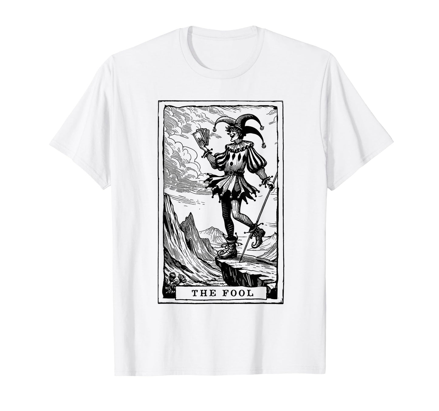 Tarot Card Shirt Jester The Fool Major Arcana Tarot Card T-Shirt