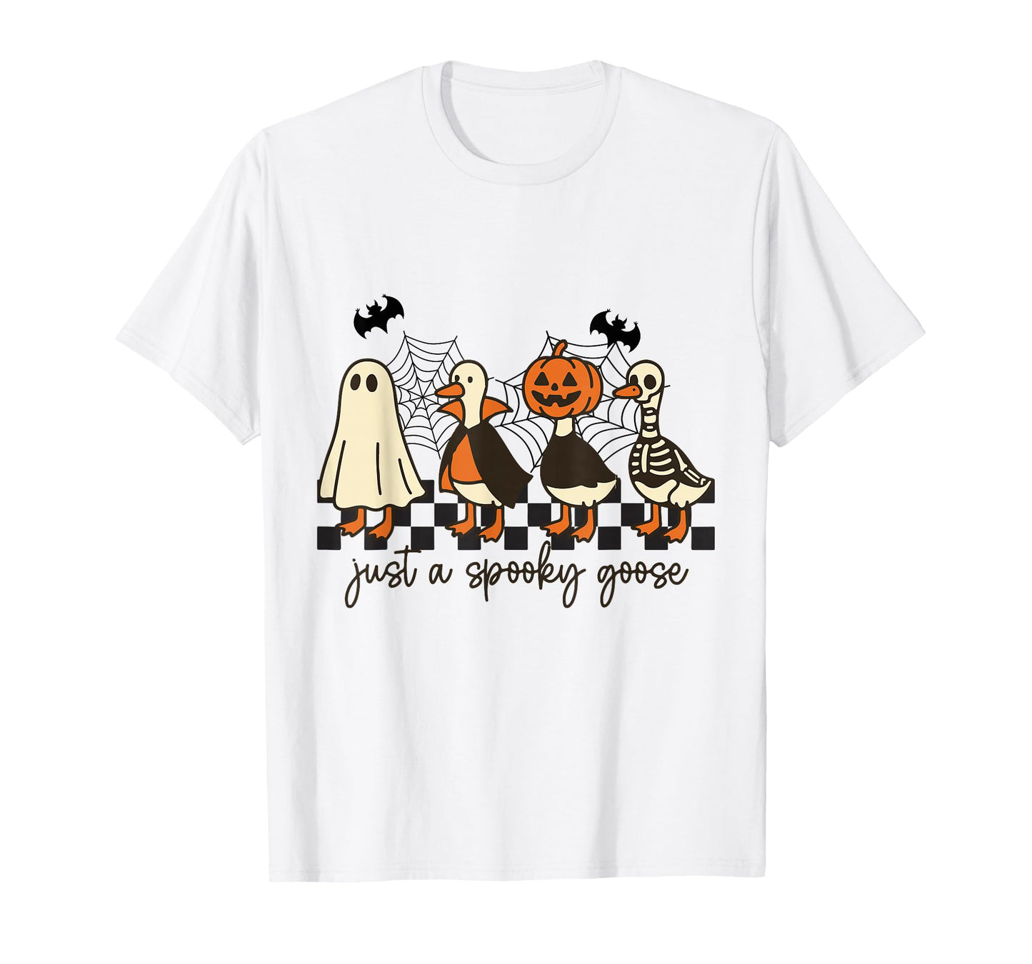 Just A Spooky Goose Halloween Silly Goose Funny Halloween T-Shirt