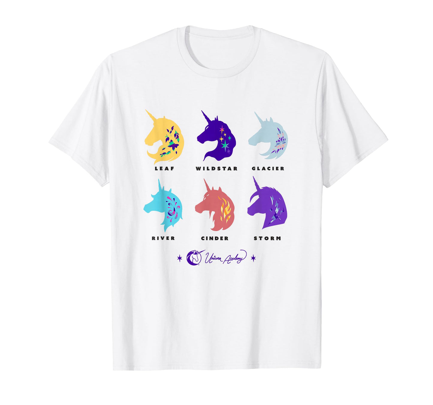 Unicorn Academy Unicorn Silhouettes Graphic T-Shirt