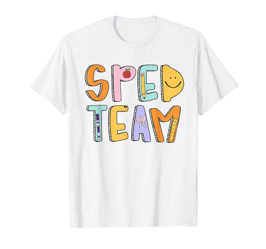 Women Special Education Teacher Back To School SPED Team T-Shirt