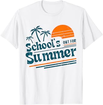 School's Out For Summer Teacher Boy Kids Last Day of School T-Shirt