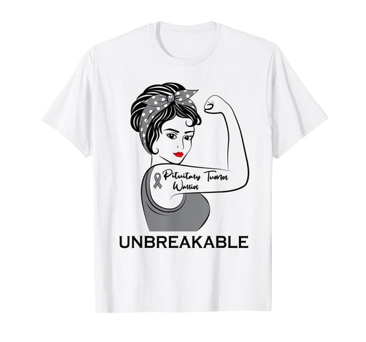 Pituitary Tumor Warrior Unbreakable Awareness Survivor T-Shirt