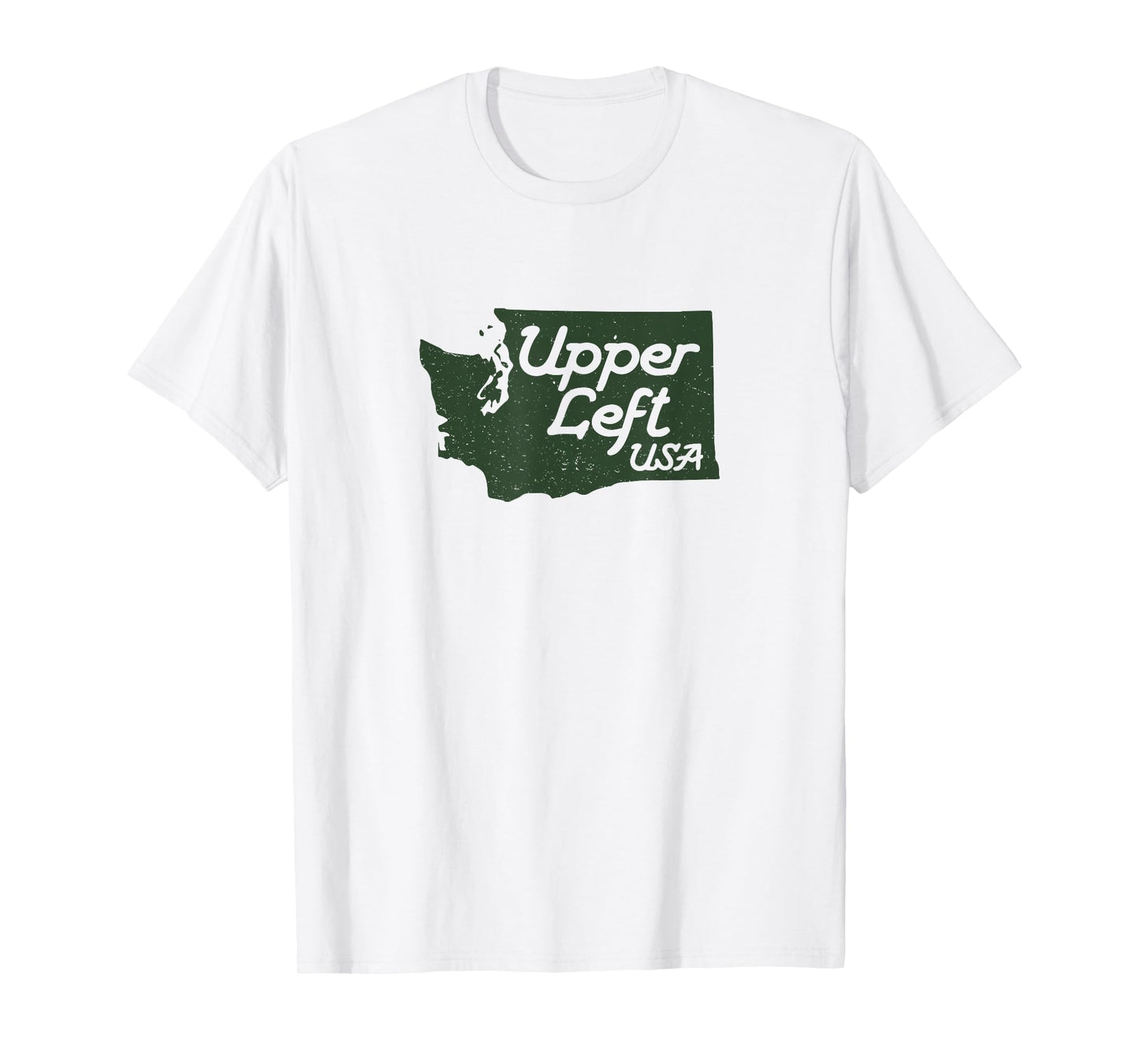 Upper Left USA T Shirt PNW Pacific Northwest tee T-Shirt