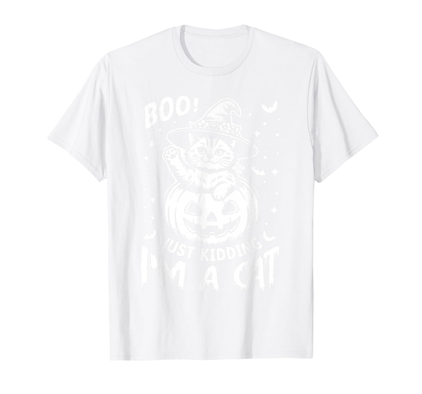 Boo Just Kidding, I’m a Cat Halloween Pumpkin Fur Parent Pet T-Shirt