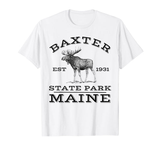 Baxter State Park Maine Moose Hike Outdoors T-Shirt