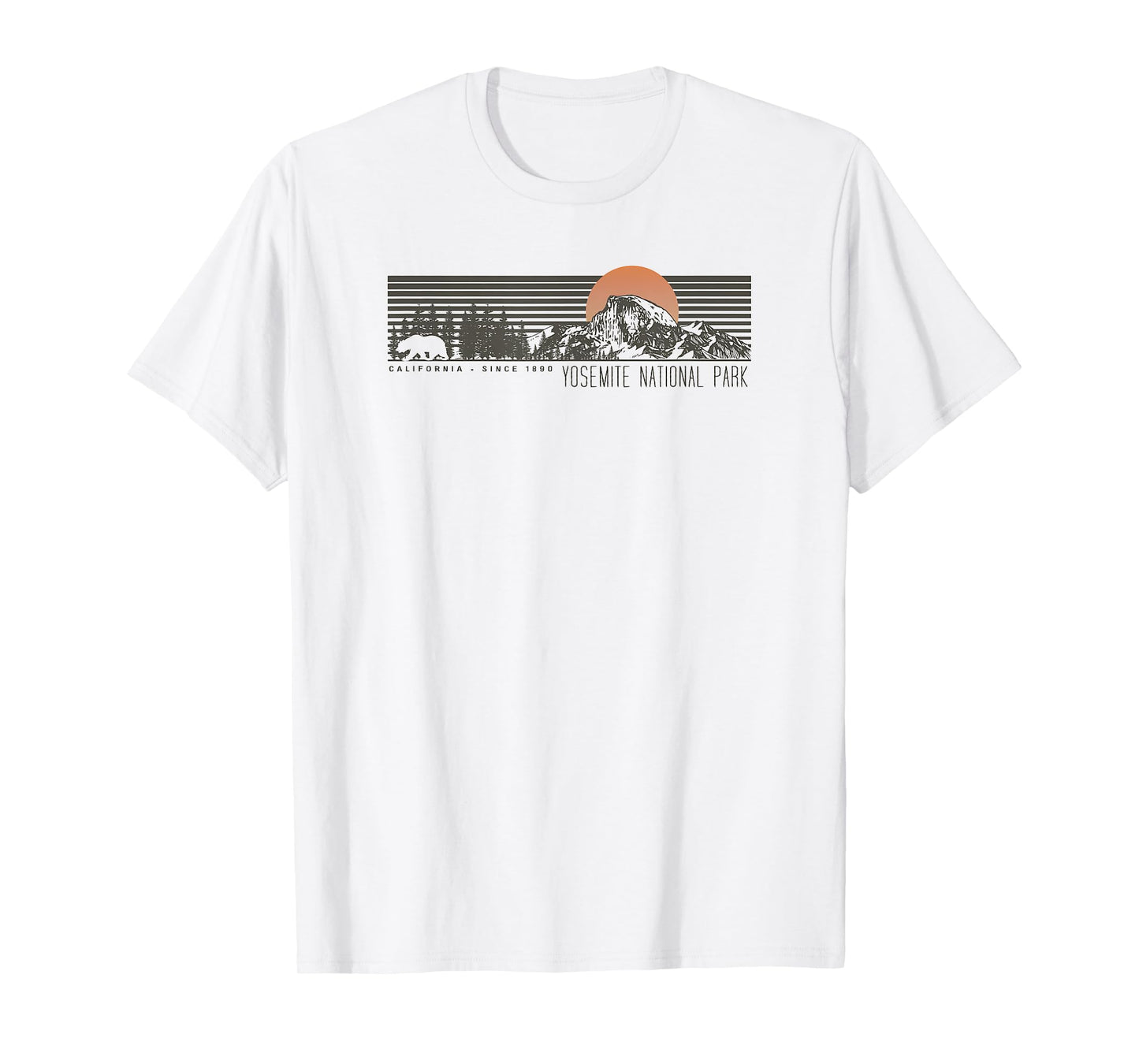 Retro Yosemite National Park Half Dome T-Shirt