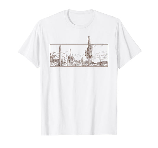 Desert Cactus scene tee shirt T-Shirt