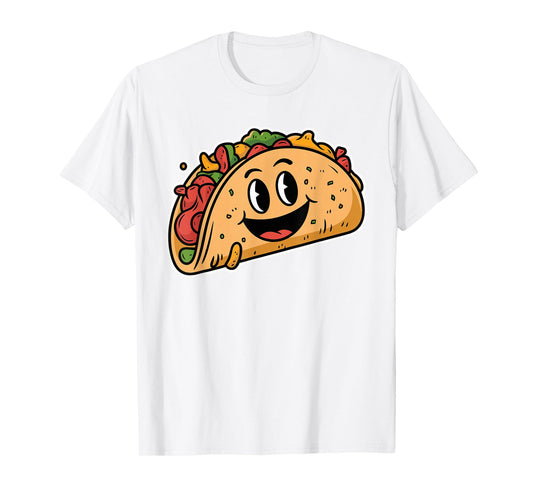 Cute Smiling Taco Cartoon T-Shirt