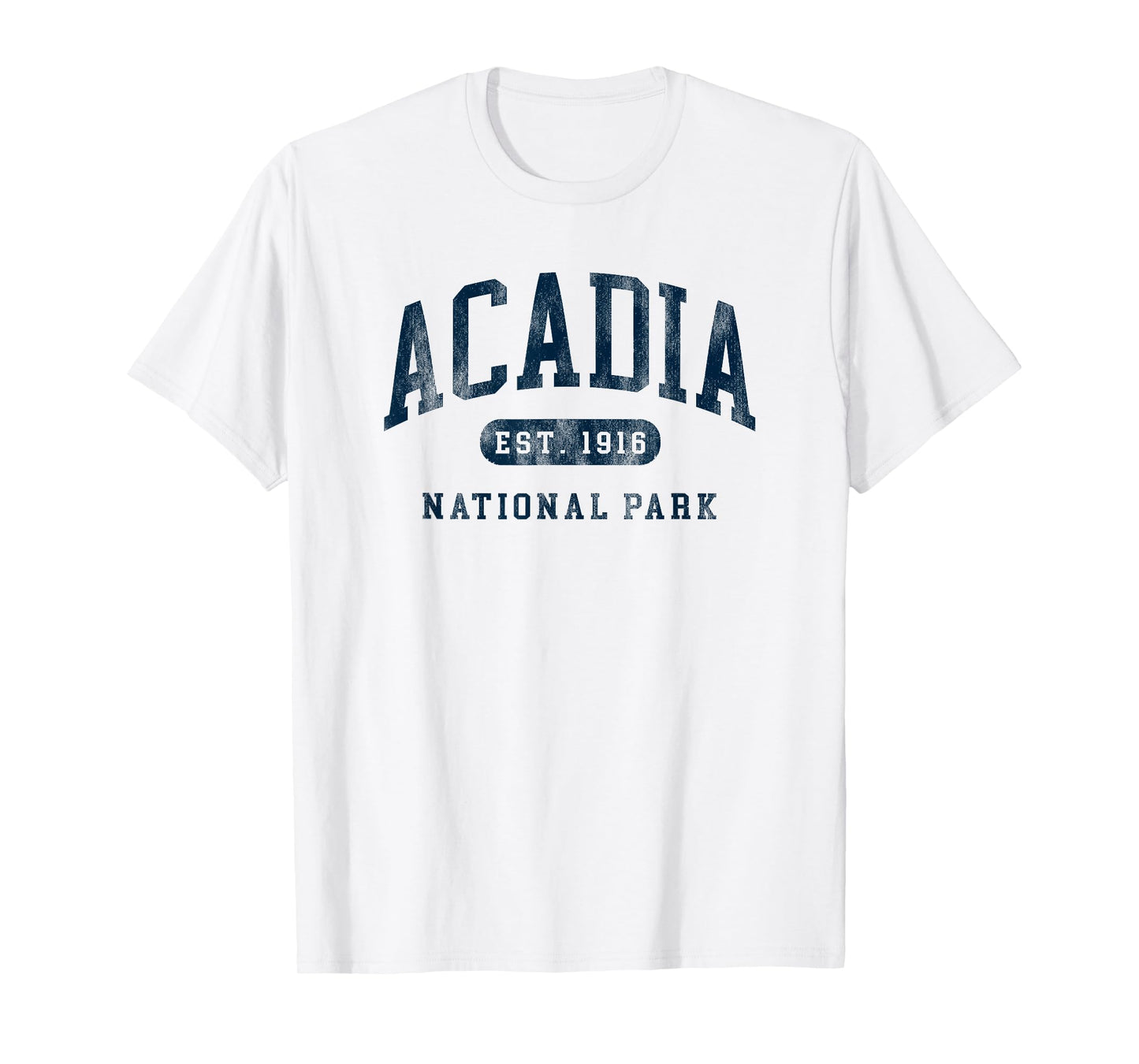 Retro Acadia National Park Maine Est 1916 Mens Womens Hiking T-Shirt