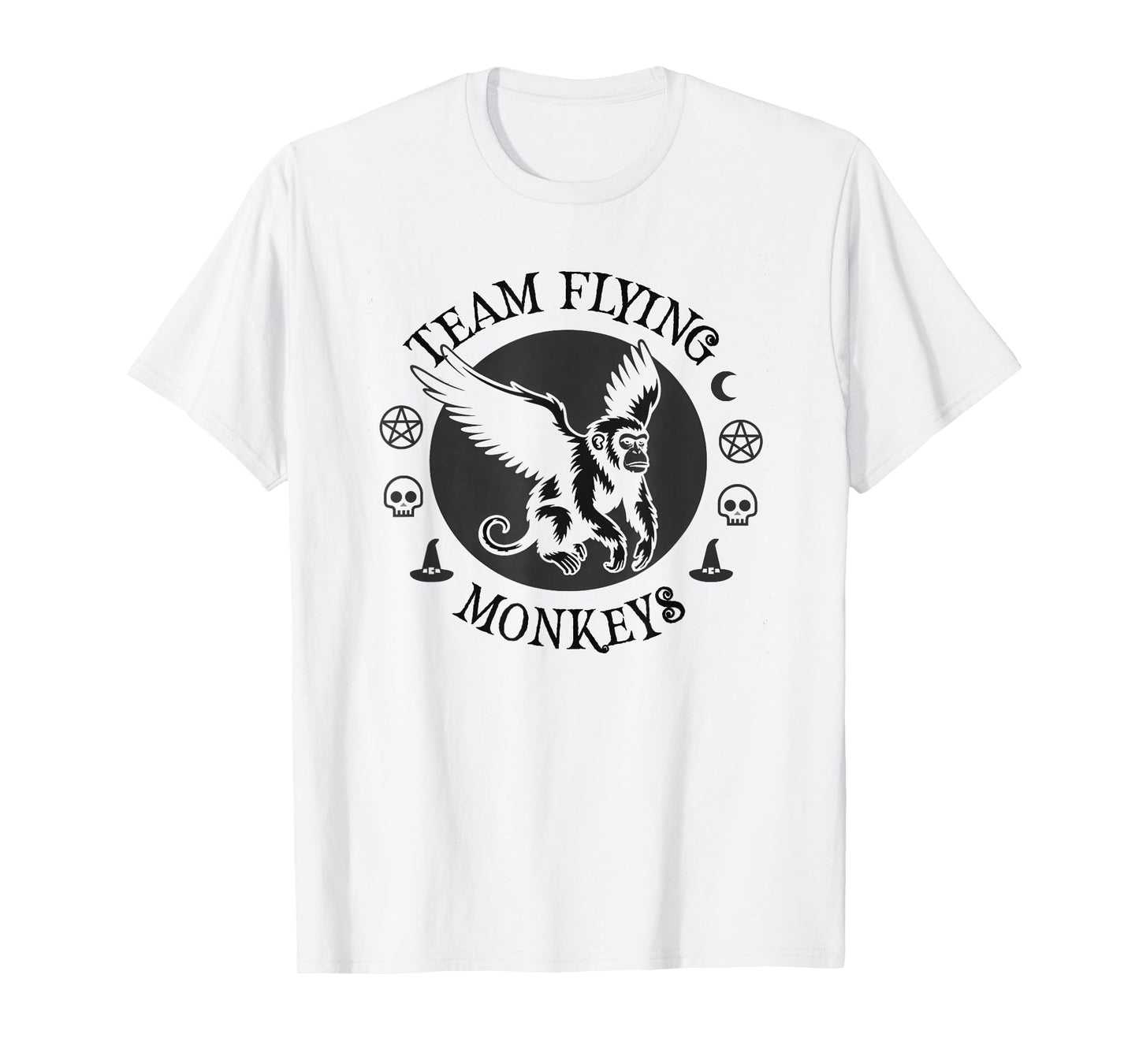 Cute Introvert Team Flying Monkeys Witch Spooky Wizard T-Shirt
