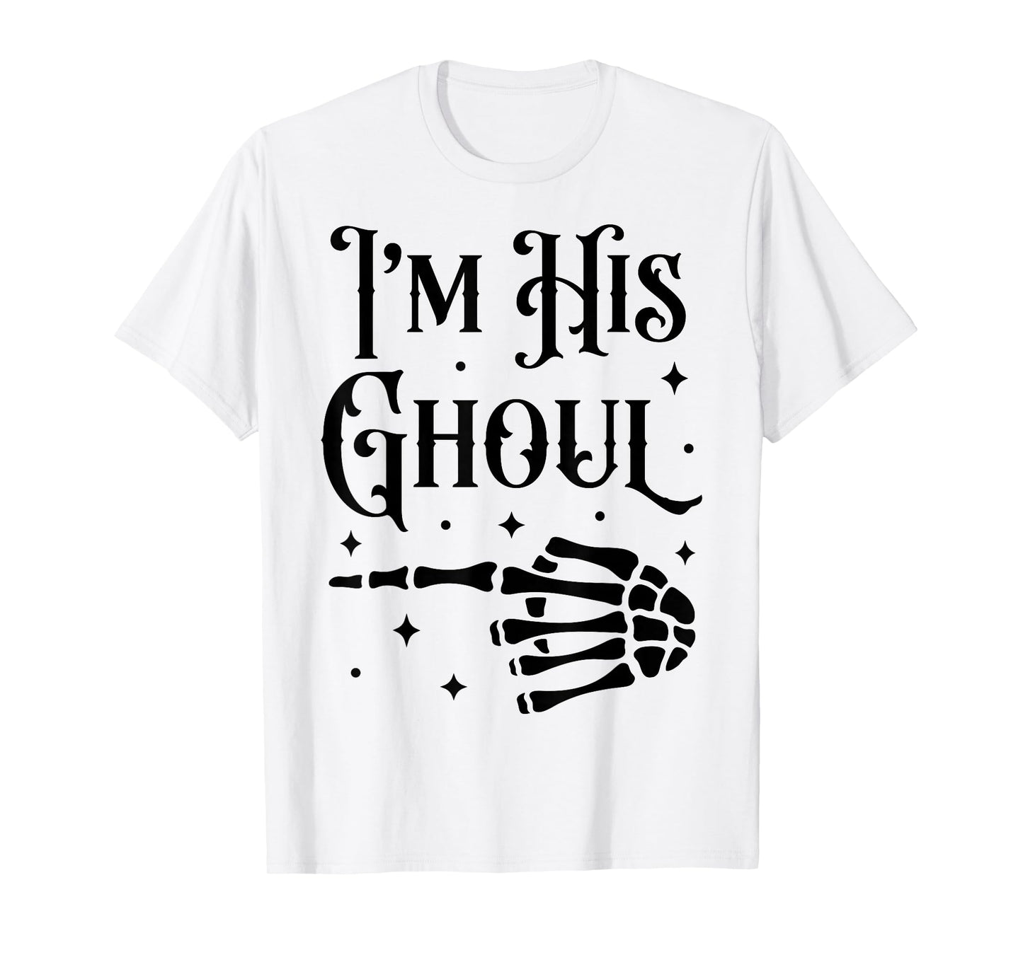 I’m Her Boo I’m His Ghoul Halloween Couples Matching Costume T-Shirt