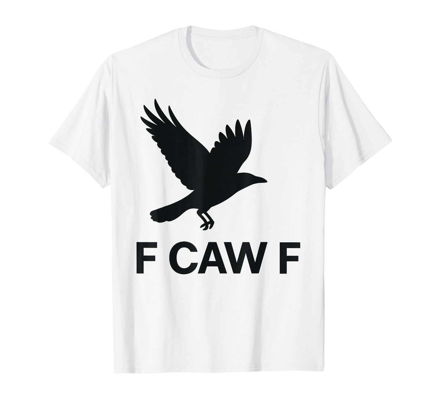 F-Caw-F Funny Crow Meme - Bird Silhouette Design T-Shirt