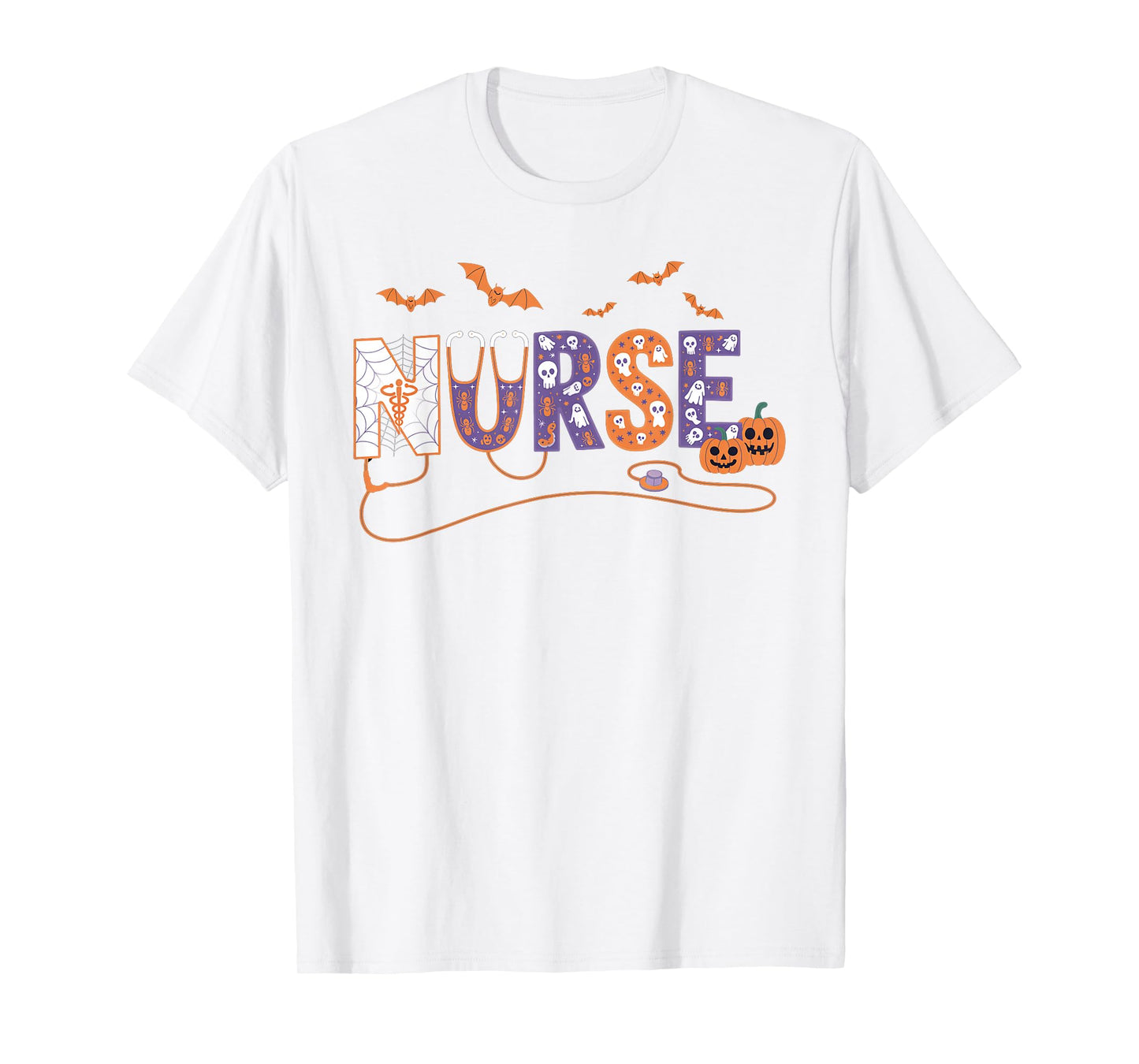 Nurse Halloween Costume Nursing Costume Scrub Top Women Men T-Shirt