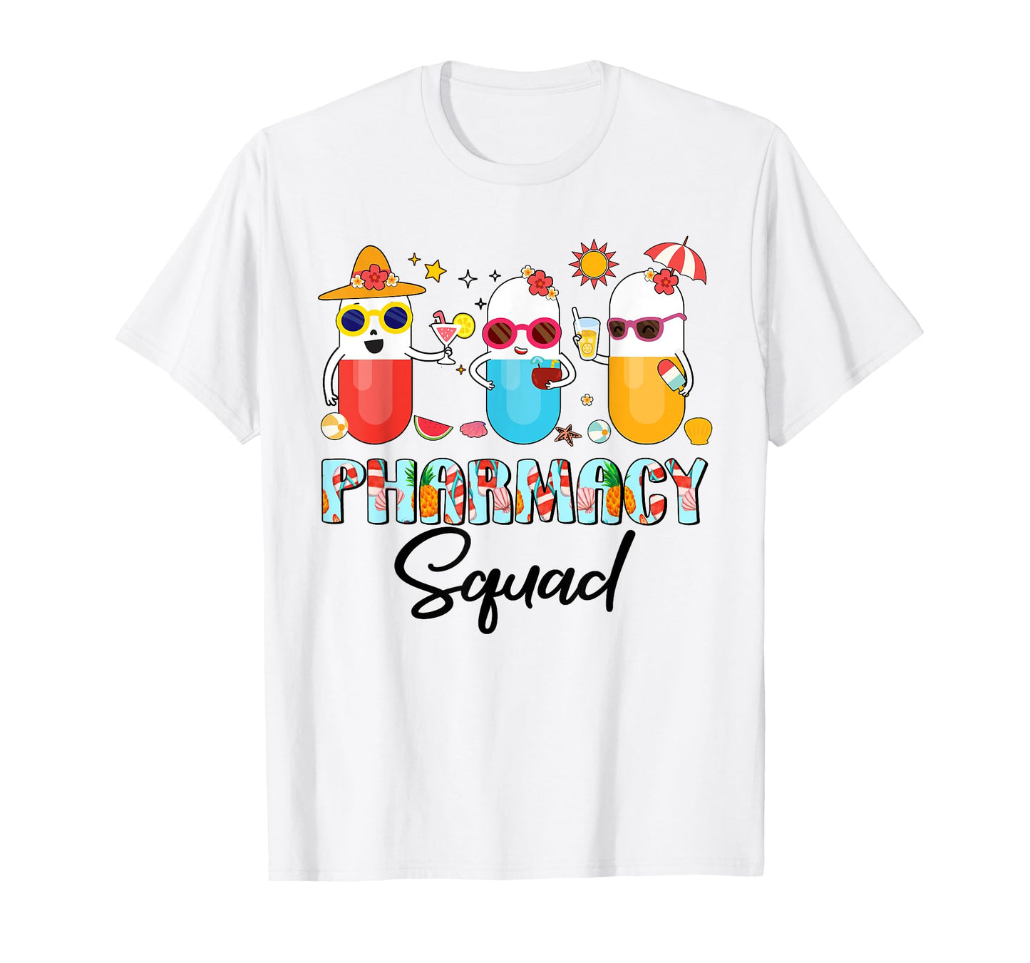 Pharmacy Squad Funny Summer Pharmacist Women Men T-Shirt