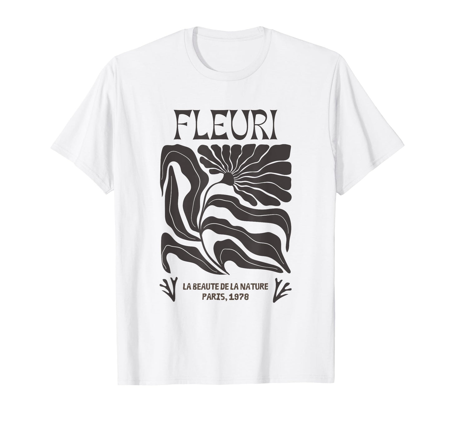 Fleuri la beauté de la nature Paris 1978 Flower T-Shirt
