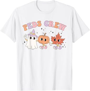 Cute Peds Crew Halloween Pediatric Nurse Pediatric T-Shirt