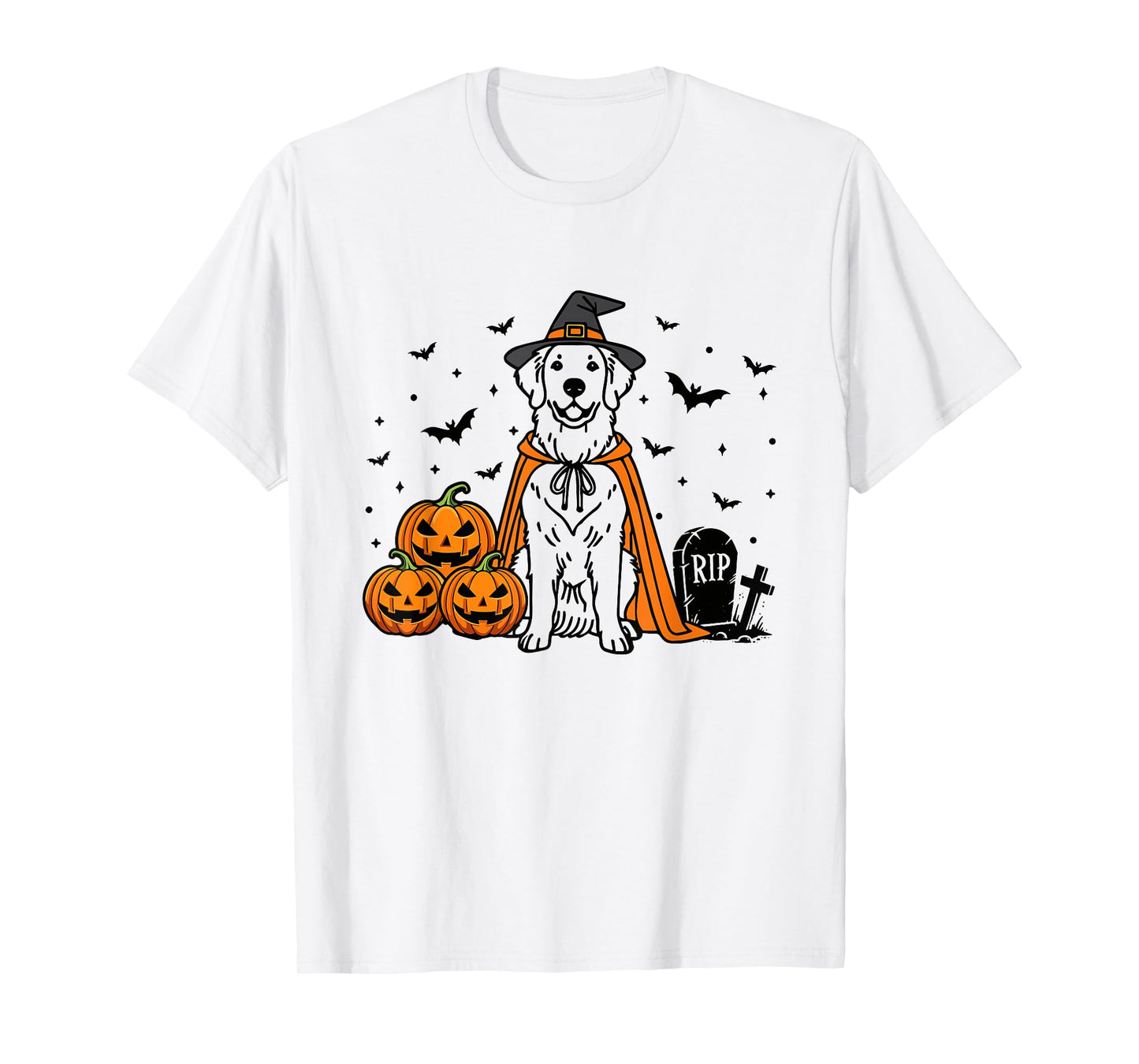 Witch Golden Retriever Halloween Golden Retriever Dog Mom T-Shirt