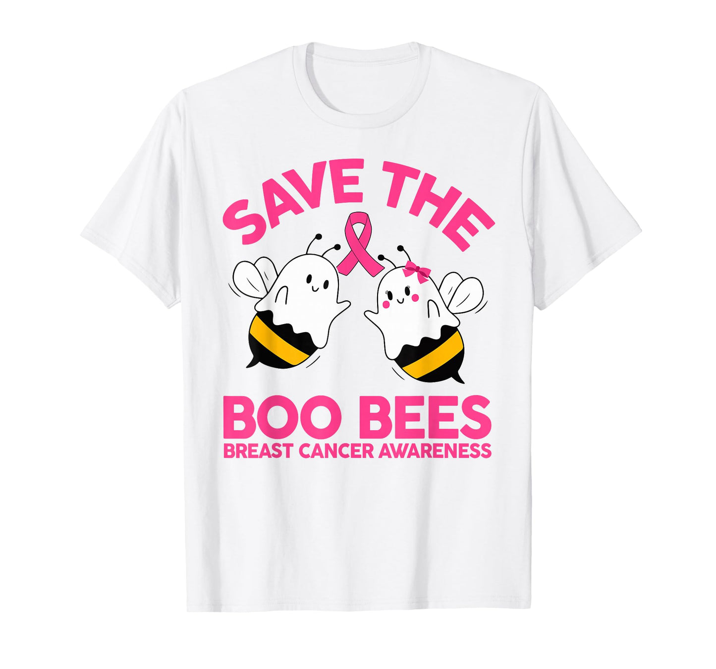 Save The Boobees Boo Bees Breast Cancer Halloween Women T-Shirt