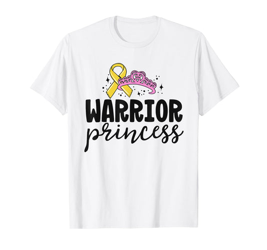 Childhood Cancer Shirts For Kids Boy Girl Warrior Princess T-Shirt