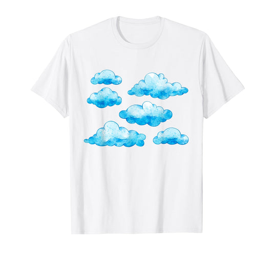 Blue White Clouds T-Shirt